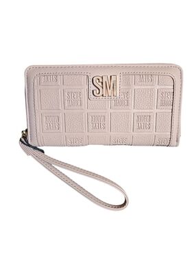 Steve Madden Blush Embossed Zip-Around Wristlet Wallet